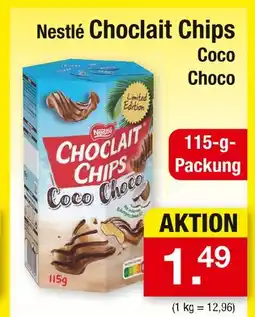 Zimmermann Nestlé choclait chips coco choco Angebot