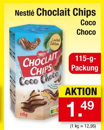 Zimmermann Nestlé choclait chips coco choco Angebot