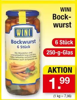 Zimmermann Wini bockwurst Angebot