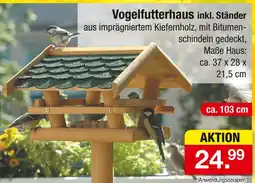 Zimmermann Vogelfutterhaus inkl. ständer Angebot