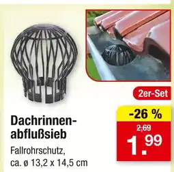 Zimmermann Dachrinnenabflußsieb Angebot