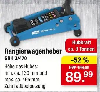 Zimmermann Güde rangierwagenheber grh 3/470 Angebot