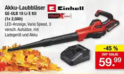 Zimmermann Einhell akku-laubbläser ge-ulb 18 li e kit Angebot