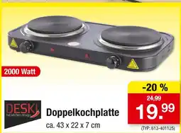 Zimmermann Deski doppelkochplatte Angebot