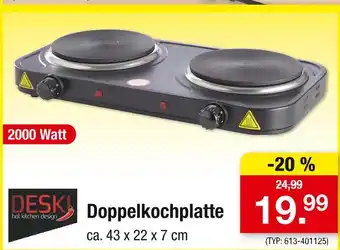 Zimmermann Deski doppelkochplatte Angebot