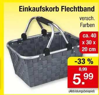 Zimmermann Einkaufskorb flechtband Angebot