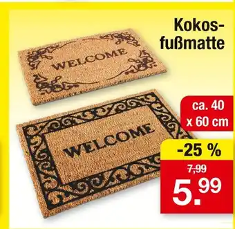 Zimmermann Kokosfußmatte Angebot