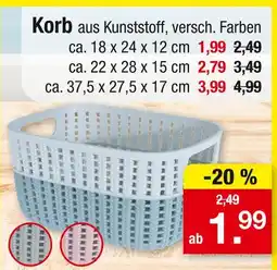Zimmermann Korb Angebot