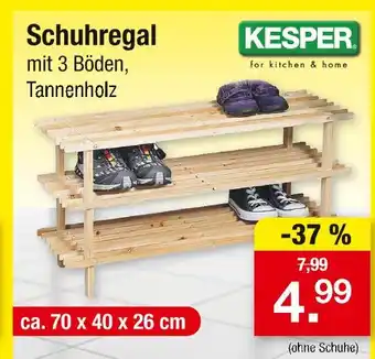 Zimmermann Kesper schuhregal Angebot