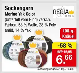 Zimmermann Regia premium sockengarn merino yak color Angebot