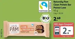 Rossmann Naturally Pam Clean Protein Bar Peanut Love Angebot