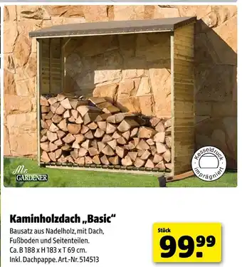 Hagebau Mr. gardener kaminholzdach basic Angebot