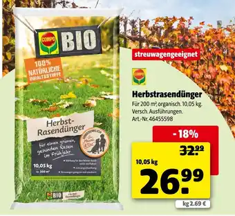 Hagebau Compo herbstrasendünger Angebot