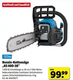 Hagebau Güde benzin-kettensäge ks 400-38 Angebot