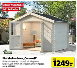 Hagebau Mr. gardener blockbohlenhaus „cromwell“ Angebot