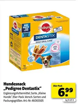 Hagebau Pedigree dentastix Angebot