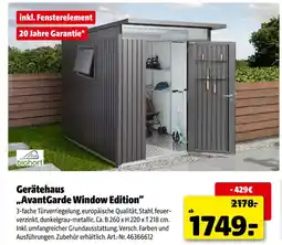Hagebau Biohort gerätehaus avantgarde window edition Angebot