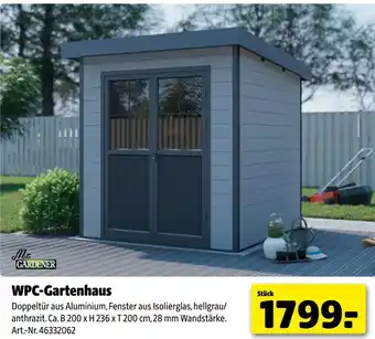 Hagebau Mr. gardener wpc-gartenhaus Angebot