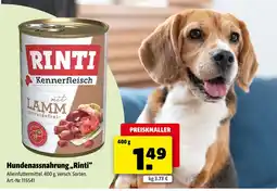 Hagebau Rinti hundenassnahrung Angebot