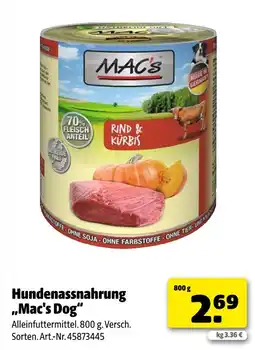 Hagebau Mac's dog Angebot