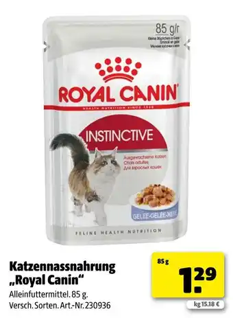 Hagebau Royal canin katzennassnahrung instinctive Angebot