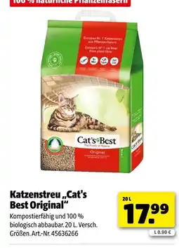 Hagebau Cat's best katzenstreu original Angebot
