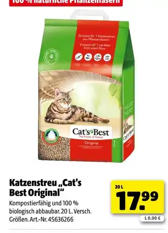 Hagebau Cat's best katzenstreu original Angebot