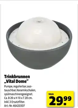 Hagebau Trinkbrunnen vital dome Angebot