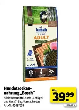 Hagebau Bosch hundetrockennahrung Angebot