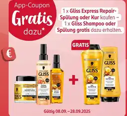 Rossmann Schwarzkopf gliss express repair-spülung oder kur Angebot