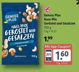 Rossmann Genuss Plus Nuss-Mix Geröstet und Gesalzen Angebot