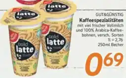 inkoop GUT&GÜNSTIG Kaffeespezialitäten Angebot