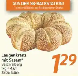 inkoop Laugenkranz mit Sesam Angebot