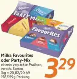 inkoop Milka Favourites oder Party-Mix Angebot