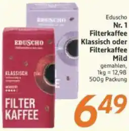 inkoop Eduscho Nr. 1 Filterkaffee Klassisch oder Filterkaffee Mild Angebot