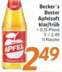 inkoop Becker's Bester Apfelsaft klar/trüb Angebot