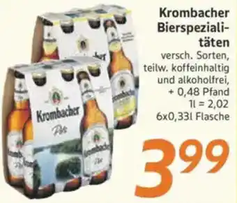 inkoop Krombacher Bierspezialitäten Angebot