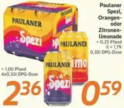 inkoop Paulaner Spezi, Orangen oder Zitronenlimonade Angebot