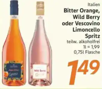 inkoop Bitter Orange, Wild Berry oder Vescovino Limoncello Spritz Angebot