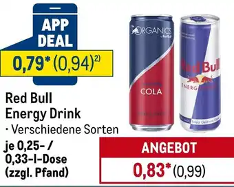 METRO Red Bull Energy Drink Angebot