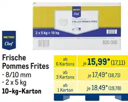 METRO METRO Chef Frische Pommes Frites Angebot
