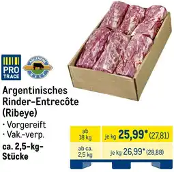 METRO Argentinisches Rinder-Entrecôte (Ribeye) Angebot