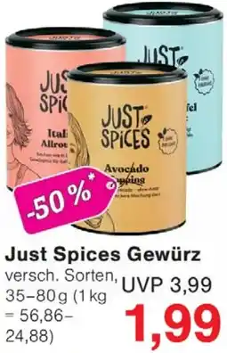 Wiglo Wunderland Just Spices Gewürz Angebot