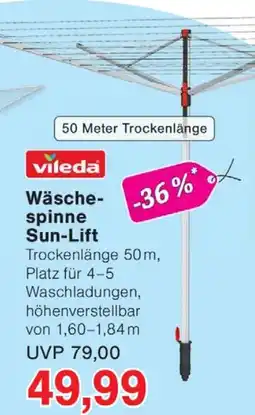 Wiglo Wunderland vileda Wäschespinne Sun-Lift Angebot