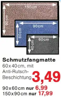 Wiglo Wunderland Schmutzfangmatte Angebot
