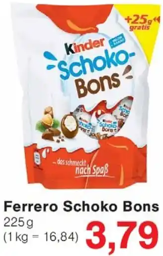 Wiglo Wunderland Ferrero Schoko Bons Angebot
