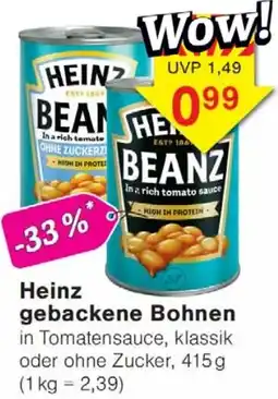 Wiglo Wunderland Heinz gebackene Bohnen Angebot
