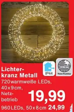 Wiglo Wunderland Lichterkranz Metall Angebot