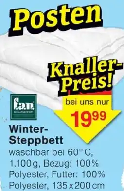 Wiglo Wunderland Winter- Steppbett Angebot