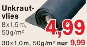 Wiglo Wunderland Unkrautvlies Angebot